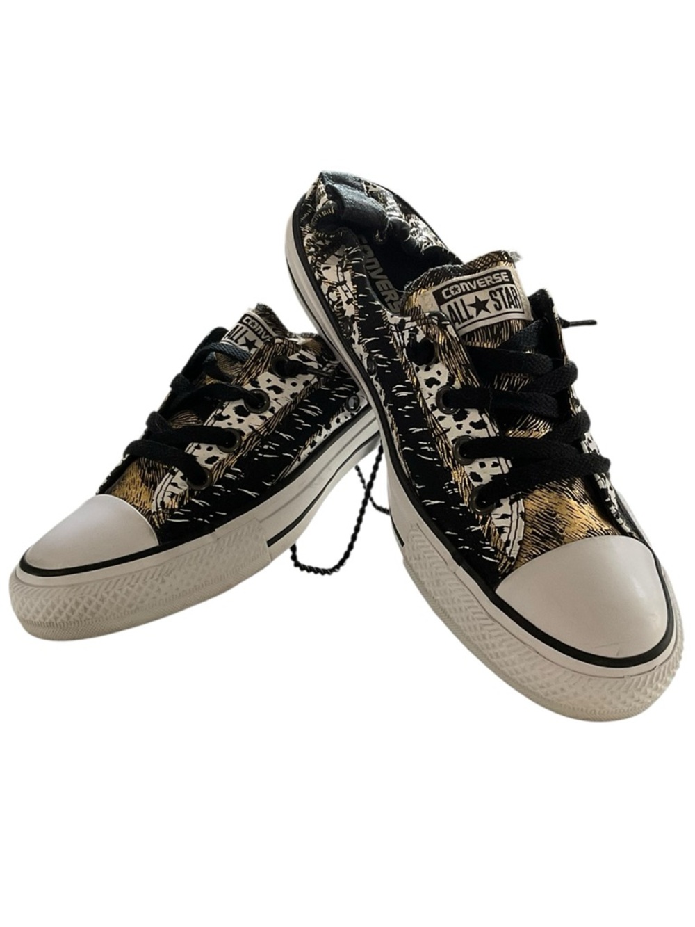 Converse All Star Chuck Taylor Shoreline Slip On Sneakers with Metallic Gold - Picture 5 of 10